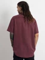 OR BUTTON SHIRT BORDEAUX WASH - Image 3