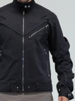 Otto-Man Biker Jacket BLACK - Image 5