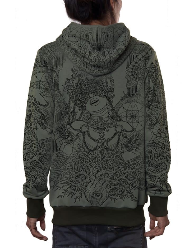 PERSEPHONE MEN HOOD OLIVE - Image 5