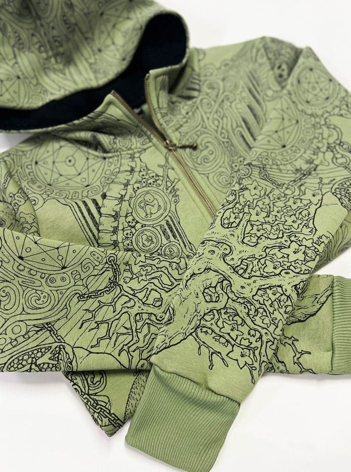 PERSEPHONE MEN HOOD OLIVE - Image 6