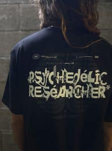 Psychedelic Researcher MEN'S OVERSIZE SHIRT BLACK