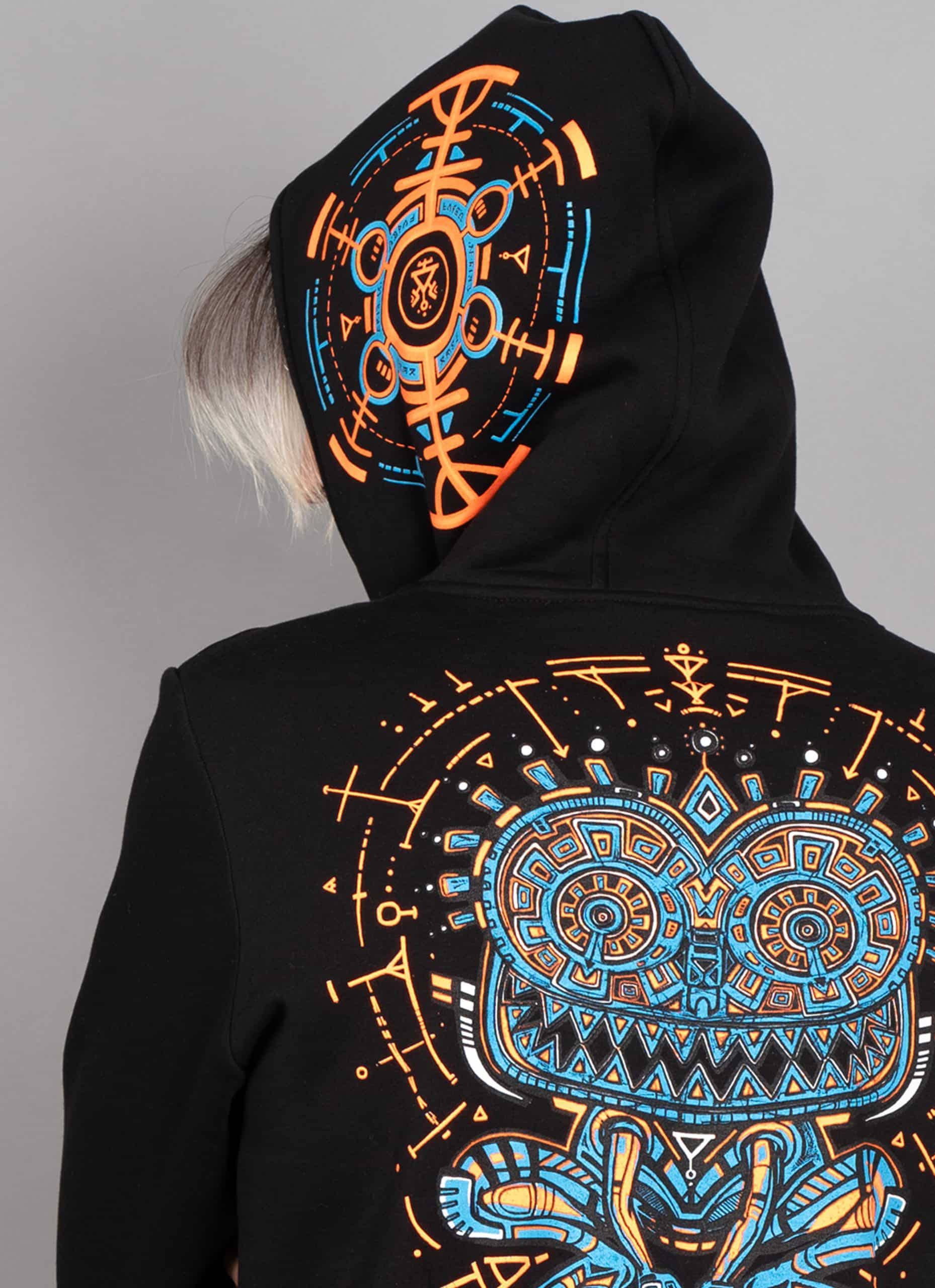 PSYCHOTOAD HO BLK_0013_Layer 69 copy 3 psychotoad MEN'S HOOD black - Image 1
