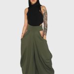 Peekaboo WOMEN WIDE Yoga Pants OLIVE