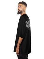 Psychedelic Researcher MEN'S OVERSIZE SHIRT BLACK - Image 5
