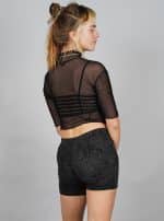 REPTILIA WOMEN'S SHORTS BLACK - Image 4