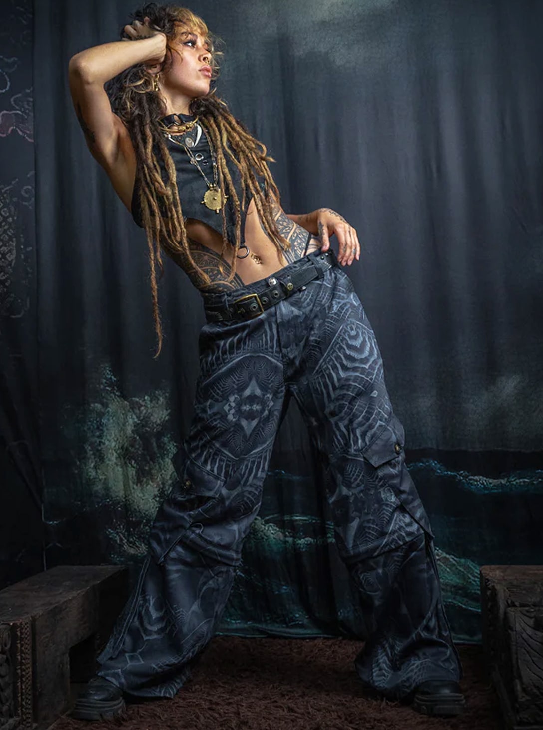SANDOKAN-2 BAGGY POCKET PANTS-SANDOKAN - Image 1
