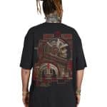 SNAP OVERSIZE T-SHIRT BLACK