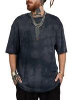 SNAP OVERSIZE T-SHIRT GREY TIE DYE - Image 6