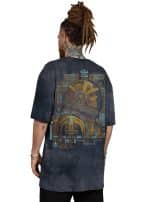 SNAP OVERSIZE T-SHIRT GREY TIE DYE - Image 5