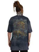 SNAP OVERSIZE T-SHIRT GREY TIE DYE - Image 3