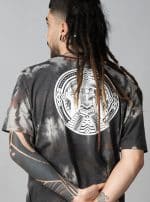 Solos MEN SHIRT GREY TIE DYE