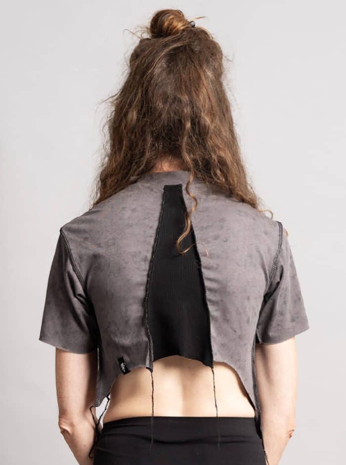 SONIC WOMEN CROP TOP GALAXY GREY - Image 2