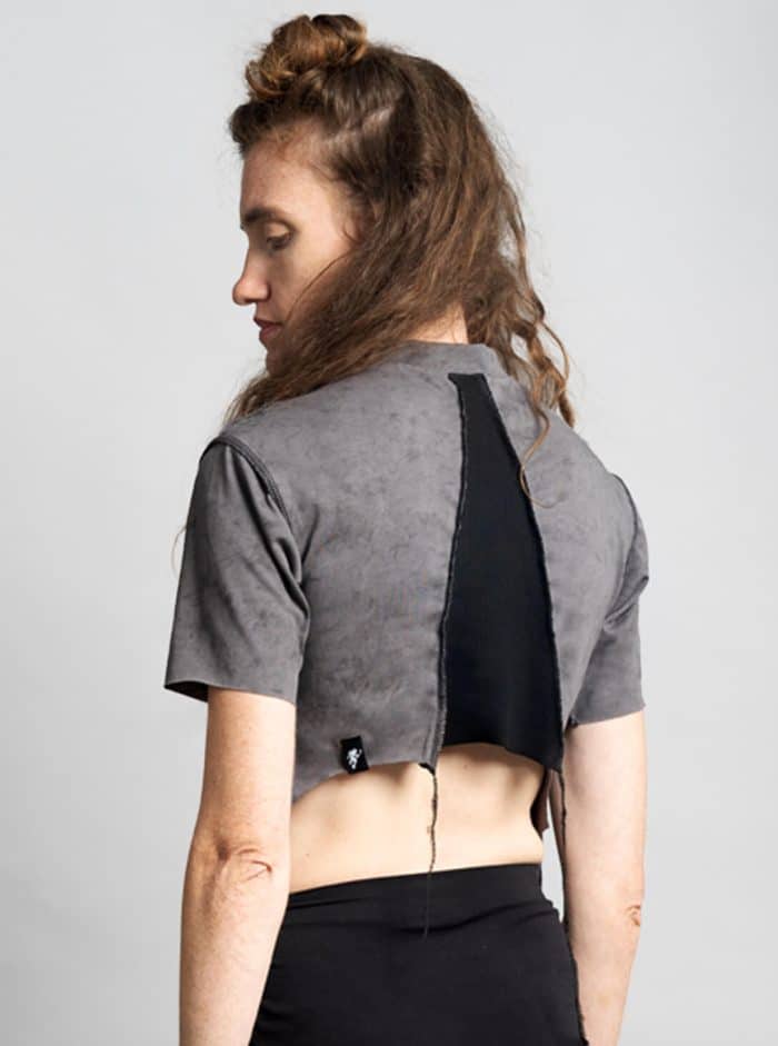 SONIC WOMEN CROP TOP GALAXY GREY - Image 4