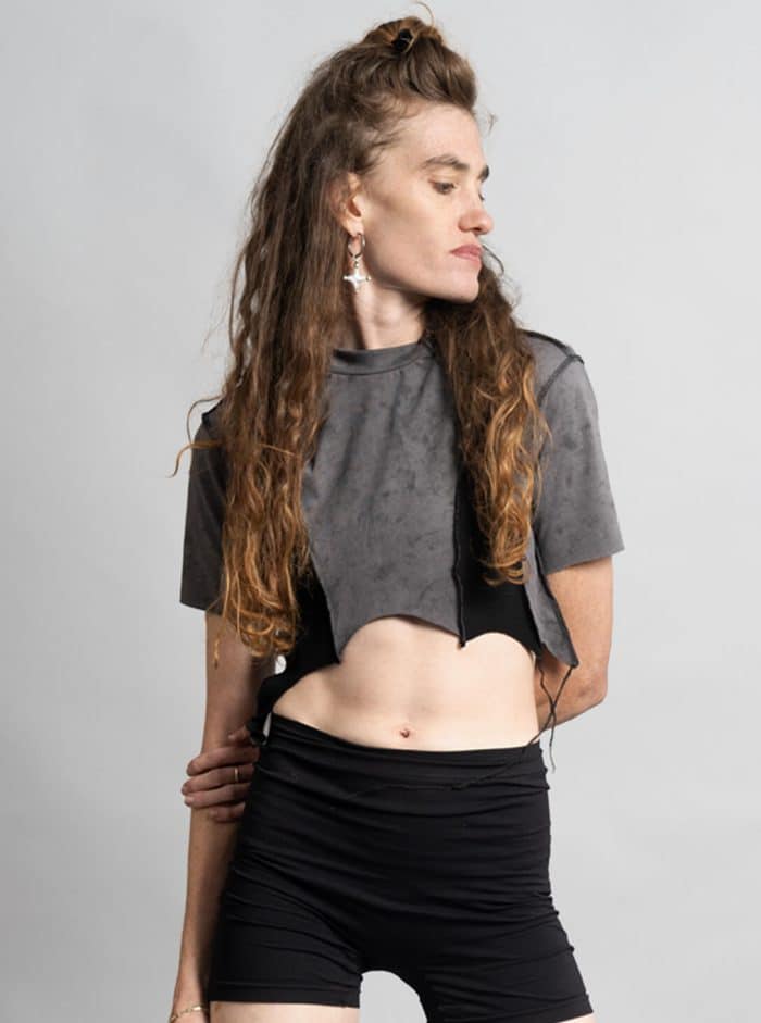 SONIC WOMEN CROP TOP GALAXY GREY - Image 6
