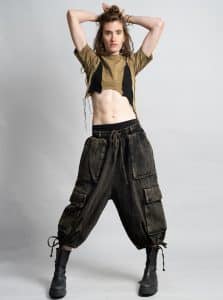 SONIC CROP TOP STONE TIE DYE