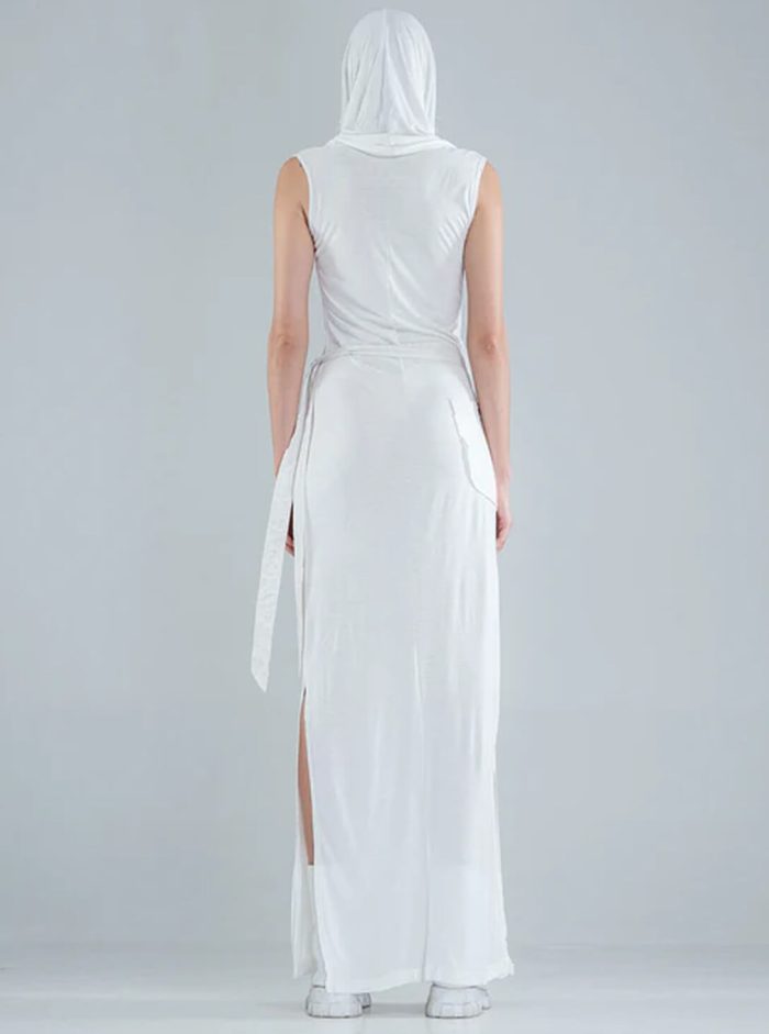 Sorcerer Ho-WOEMN WRAPED Maxi Dress OFFWHITE - Image 2
