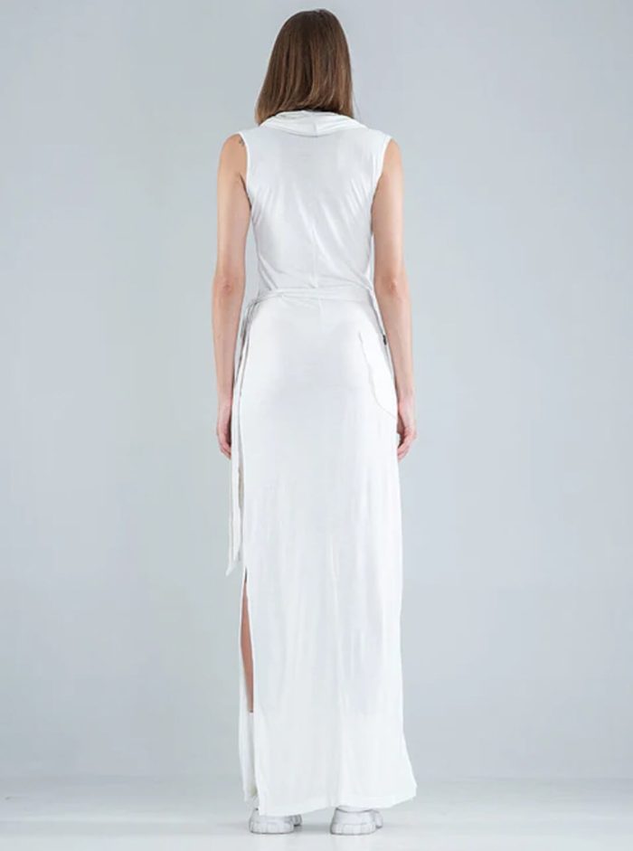Sorcerer Ho-WOEMN WRAPED Maxi Dress OFFWHITE - Image 7