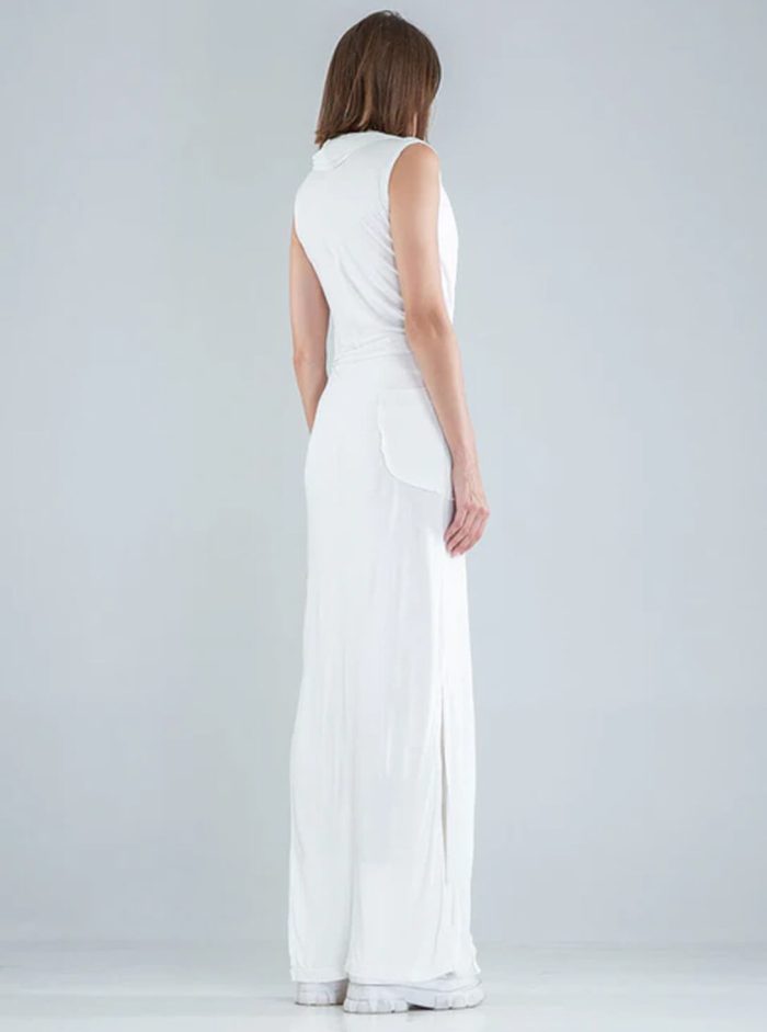 Sorcerer Ho-WOEMN WRAPED Maxi Dress OFFWHITE - Image 5
