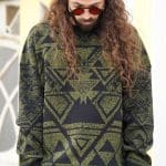 TRIANGULAR KNITTED SWEATER
