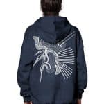 TSURU OVERSIZE WASH  HOOD BLUE