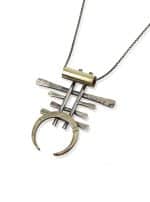 Warmth Warrior Necklace SILVER & BRASS - Image 6