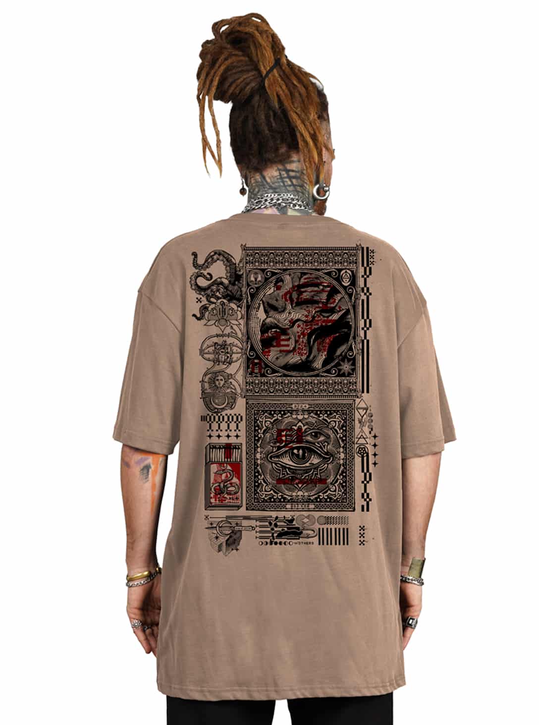 WHISPER MOKA_0005_Layer 47 WHISPER OVERSIZE T-SHIRT MOKA - Image 1