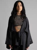 Yukata WOMEN KIMONO WASH Black - Image 5