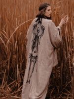 Yukata WOMEN KIMONO WASH SAND