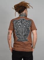 YUKU MEN T BROWN WASH