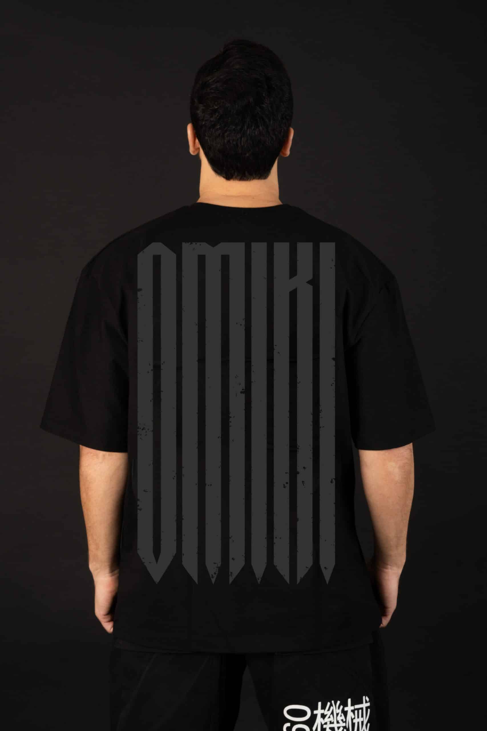 big logo back Omiki Logo Limited Edition Tee-BLACK - Image 1