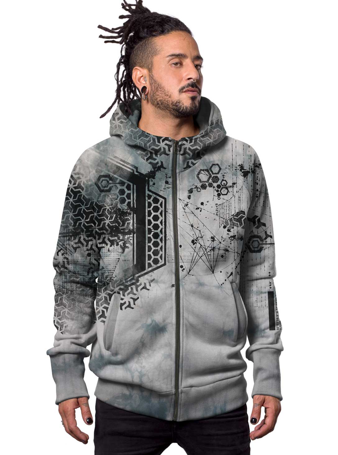 dea-tai-dai-4 Dea MEN HOOD Grey TIE DYE - Image 1