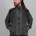 DEXTER JACKET ACID WASH BLACK