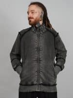DEXTER JACKET ACID WASH BLACK