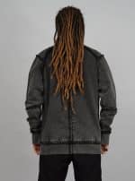 DEXTER JACKET ACID WASH BLACK - Image 6