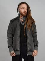 DEXTER JACKET ACID WASH BLACK - Image 7