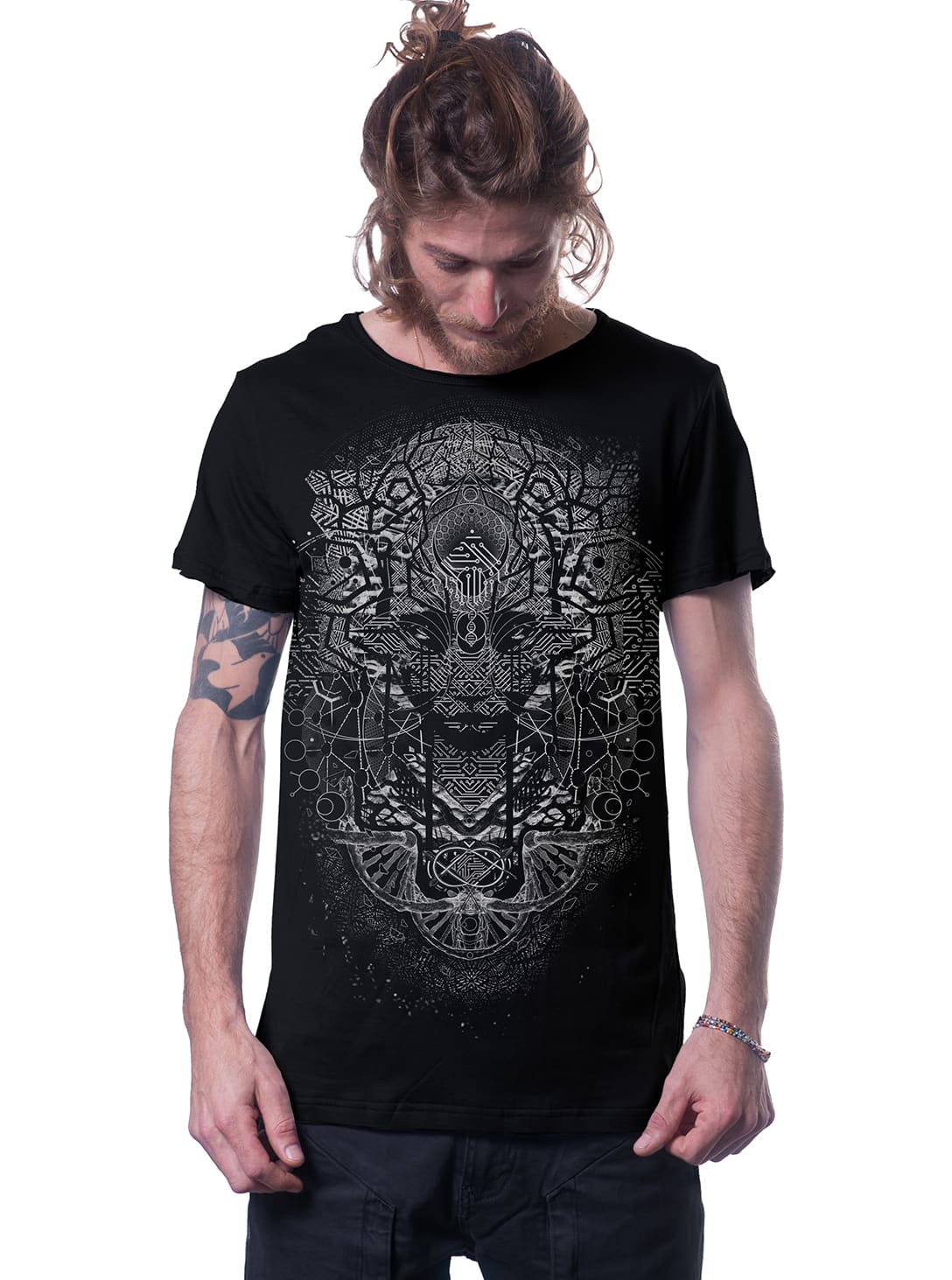 digital nature blk1 digital nature MEN'S T-SHIRT black - Image 1