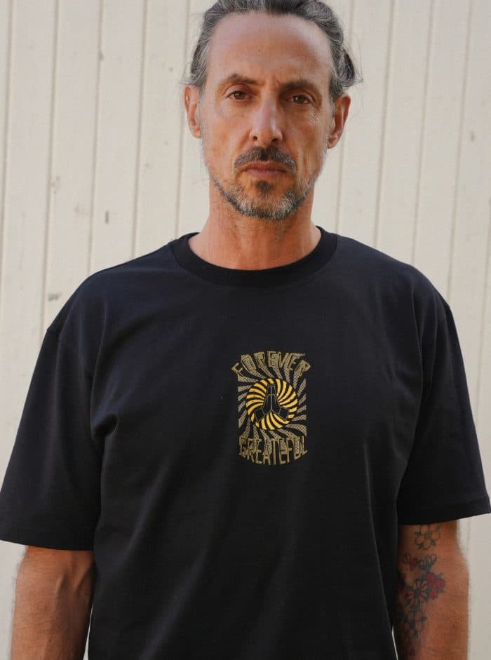 FOREVER GRATEFUL MEN'S OVERSIZE SHIRT BLACK - Image 4