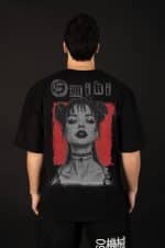 Omiki Graffiti Oversized Tee BLACK