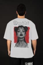 Omiki Graffiti Oversized Tee WHITE - Image 2