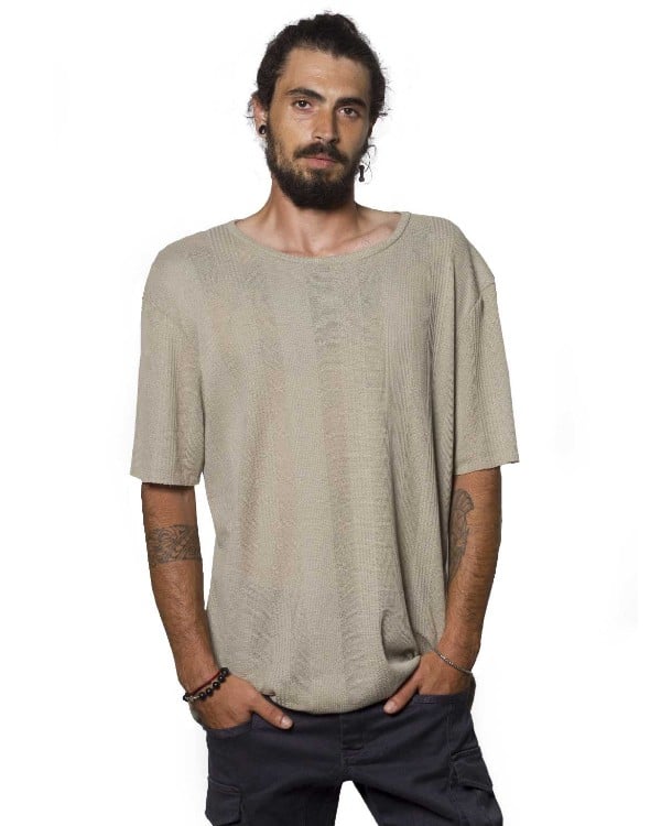 green-fabric-1(1) V12 BEIGE SHIRT - Image 1