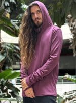 kusary MEN'S LONG SHIRT BURGANDY - Image 8