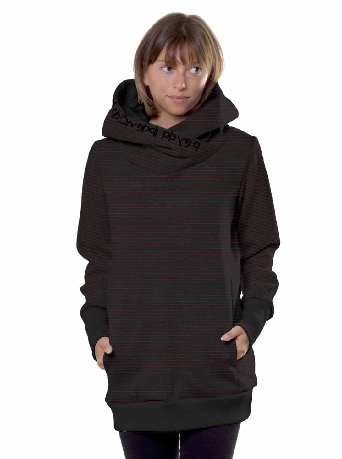 lovely bordo stripes 01 lovely ripper WOMEN'S HOOD bordeaux stripes - Image 1