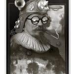 Nostradamus silk print