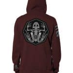 Pochta MEN HOOD Bordeaux Mouline