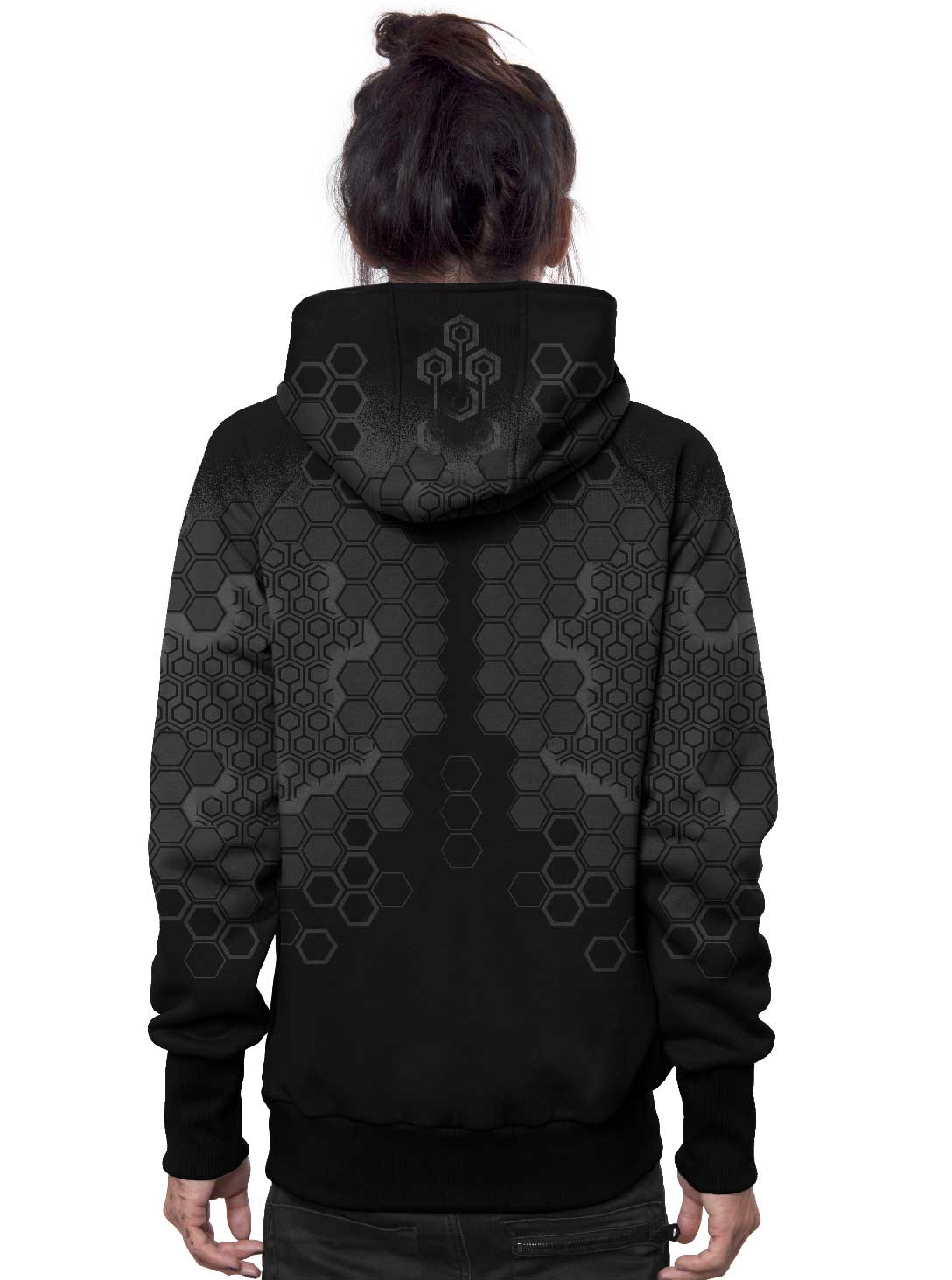 sanada-black2 SANADA MEN'S HOOD BLACK - Image 1