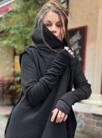 Crime WOMEN HOOD Black - Image 3