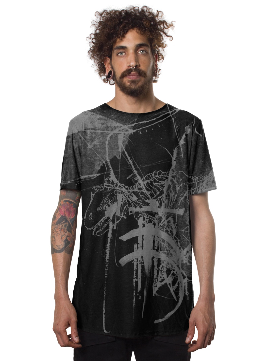 trex-black-01 TRex MEN'ST-SHIRT Black - Image 1