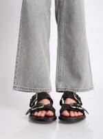 GOLDYOU flat flip-flops BLACK