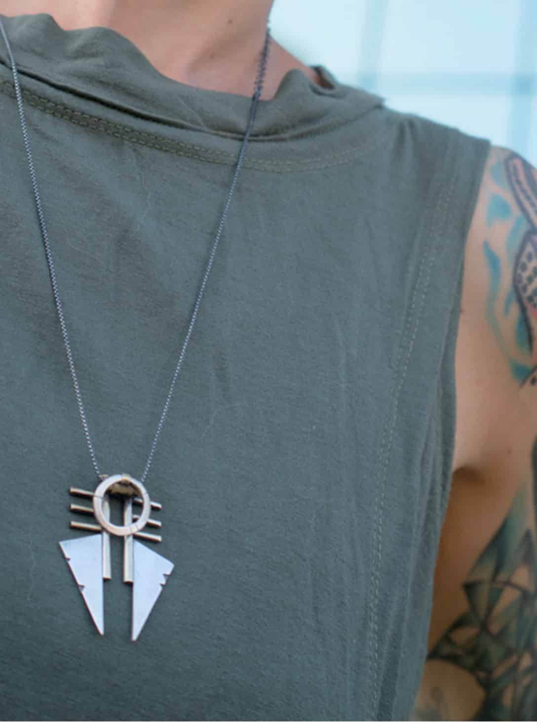 עותק של DSC08136 Silver Blood Warrior Necklace - Image 1