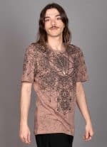 GRID THEORY T-SHIRT TIE DYE BROWN - Image 2